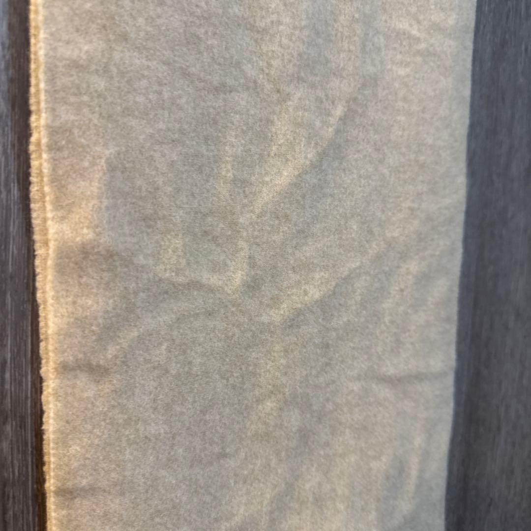 LOEWE マフラー　バイカラー ホワイト/ベージュ