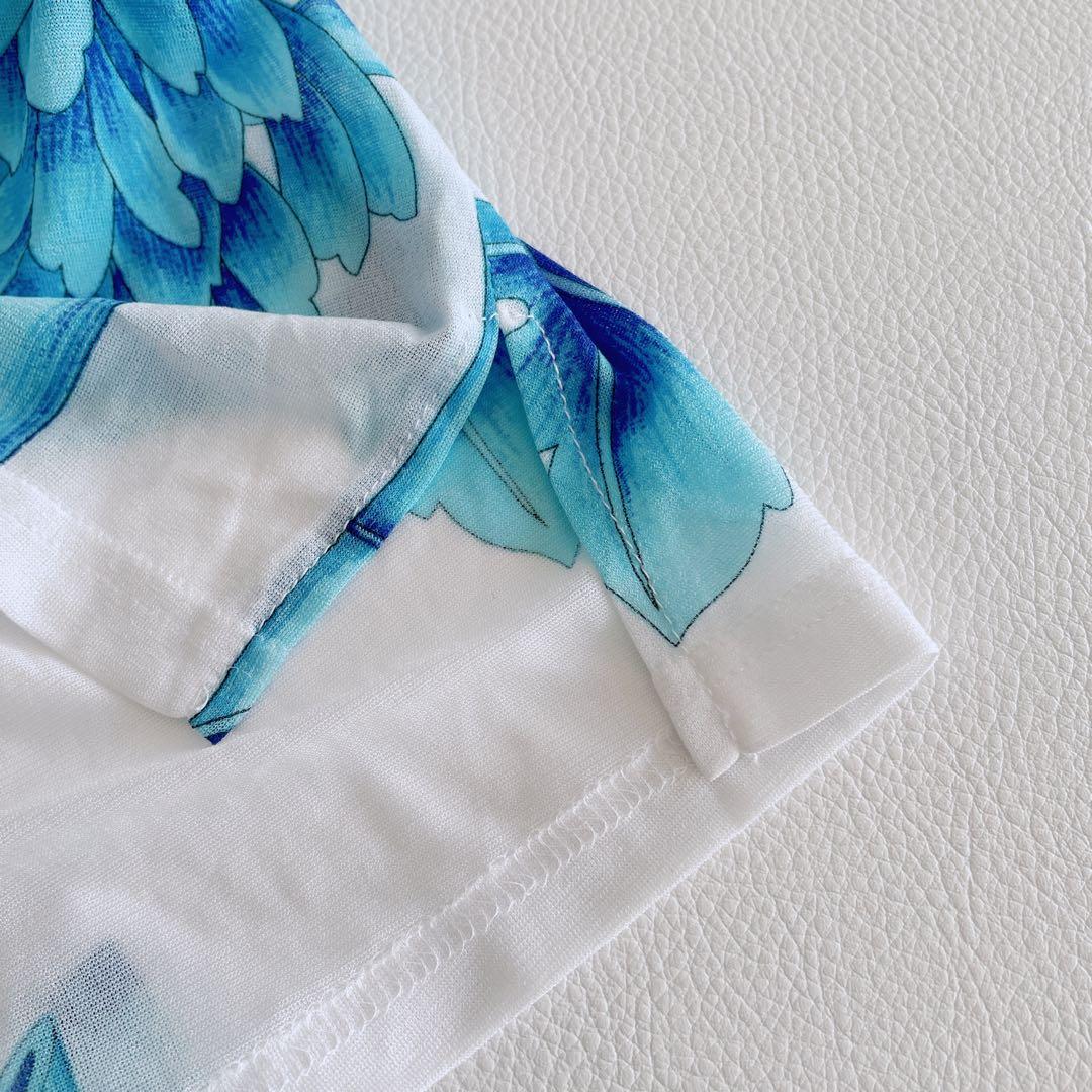 美品✨LEONARD レオナール カンカン 総柄 花ダリア チュニック　長袖