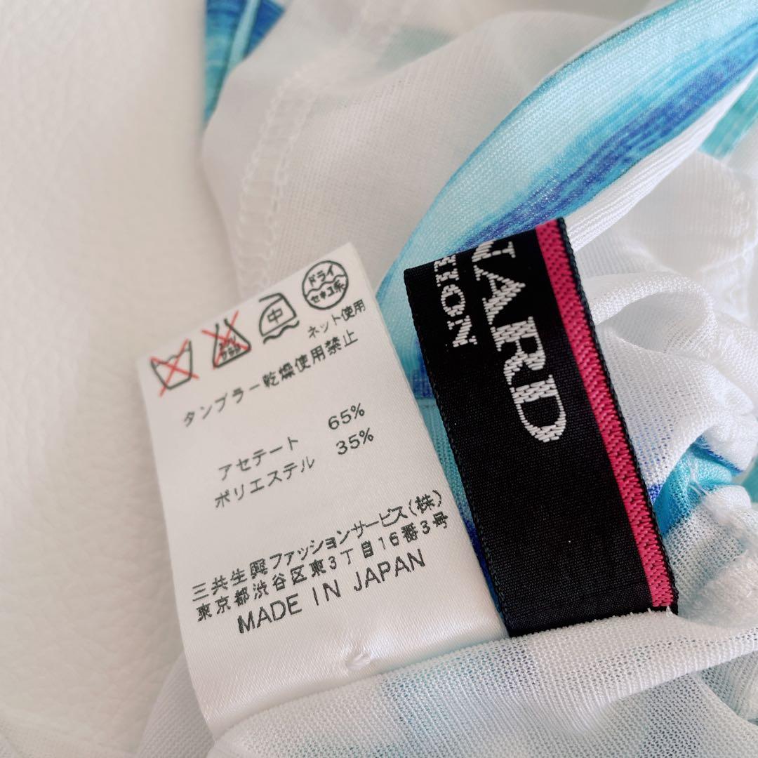 美品✨LEONARD レオナール カンカン 総柄 花ダリア チュニック　長袖