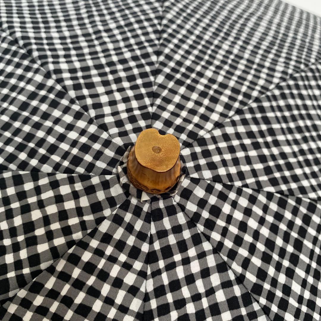 ボンボンストア　ブラックチェック日傘