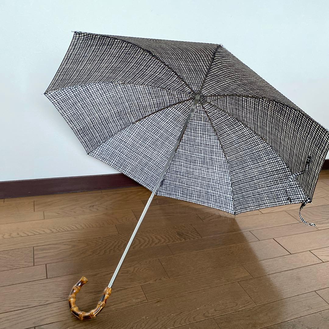 ボンボンストア　ブラックチェック日傘