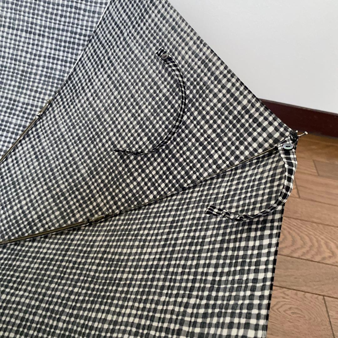 ボンボンストア　ブラックチェック日傘