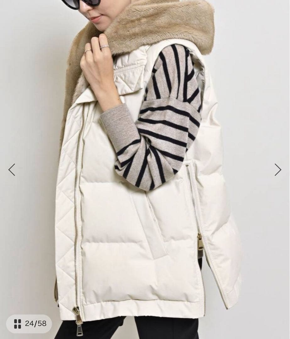 アパルトモン【LOU ANDREA/ルーアンドレア】2WAYダウンベスト