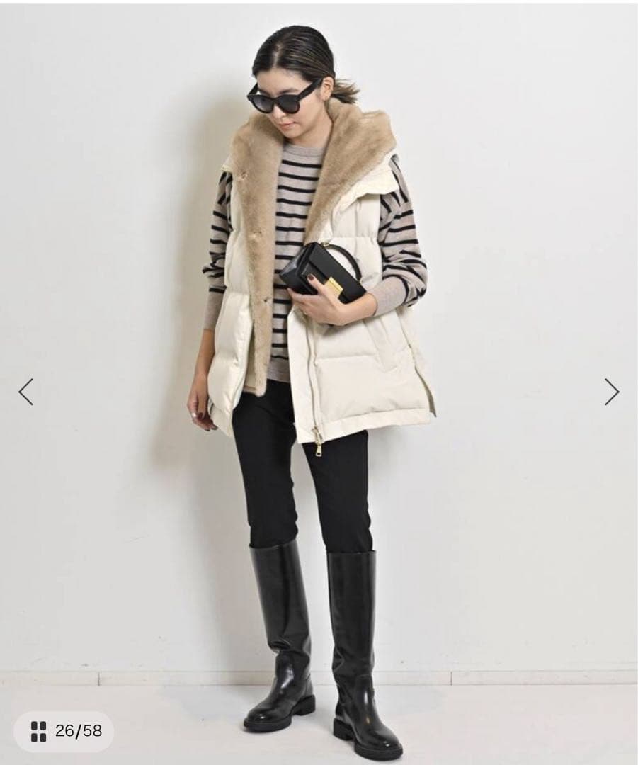 アパルトモン【LOU ANDREA/ルーアンドレア】2WAYダウンベスト