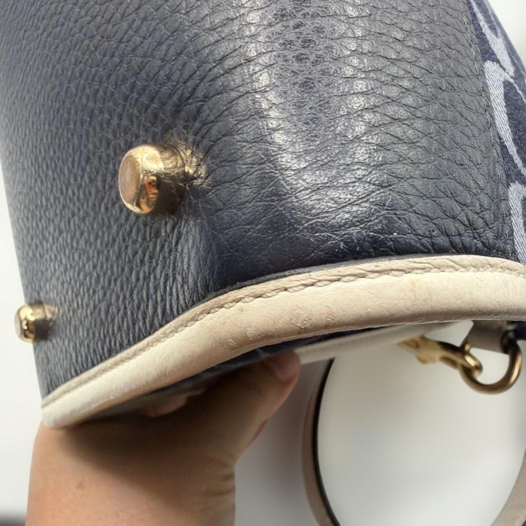 COACH デンプシー トート 22 シグネチャー　2way ショルダーバック