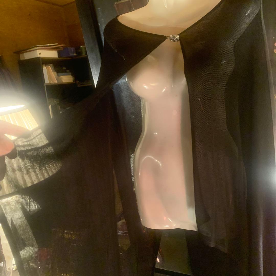 CHANEL ケープコート 破格ビジュー　ブラック　ドレス