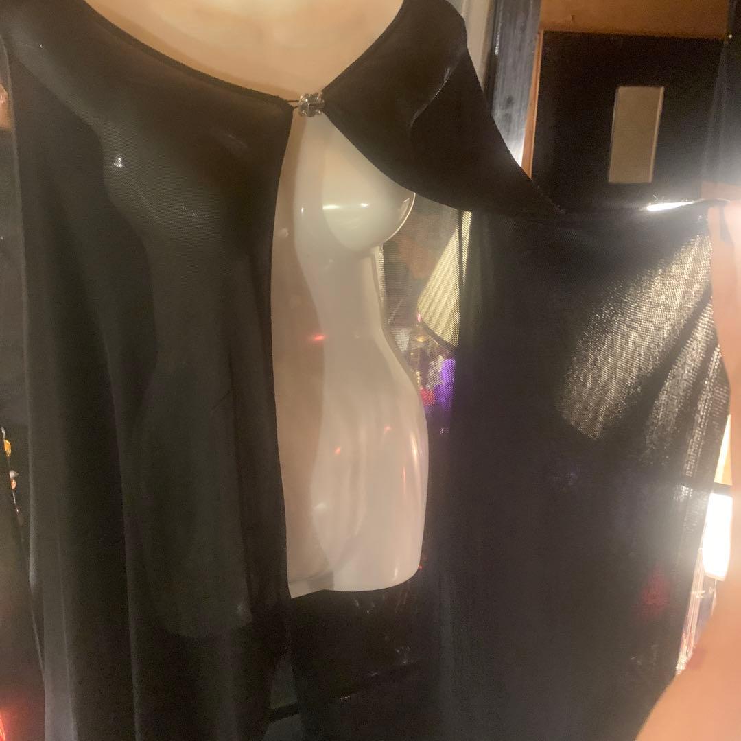 CHANEL ケープコート 破格ビジュー　ブラック　ドレス