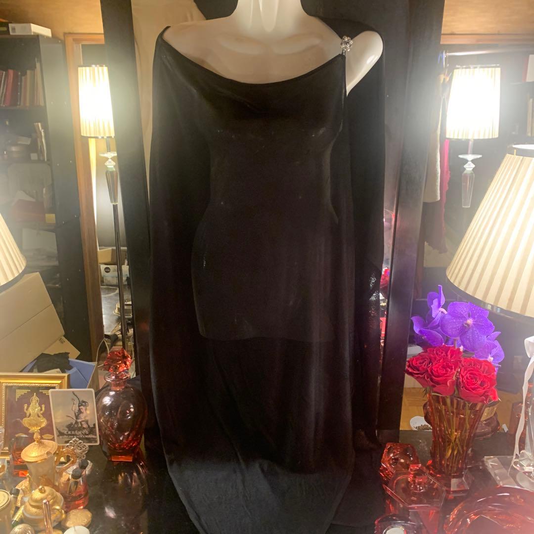 CHANEL ケープコート 破格ビジュー　ブラック　ドレス