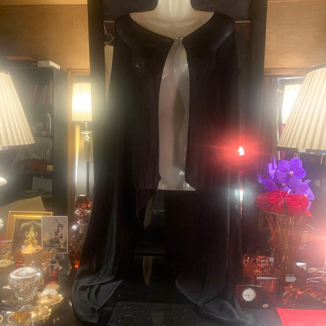 CHANEL ケープコート 破格ビジュー　ブラック　ドレス