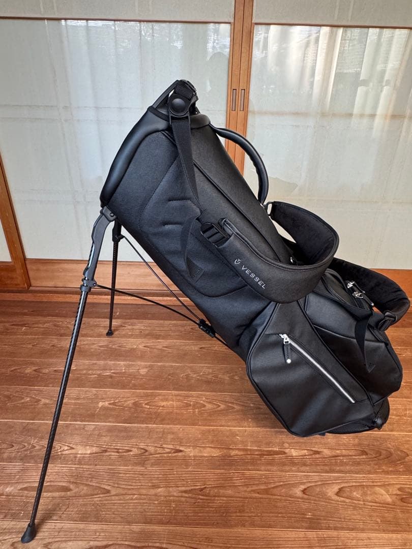 vessel ベゼル　ゴルフバッグ　7.5型　ブラック