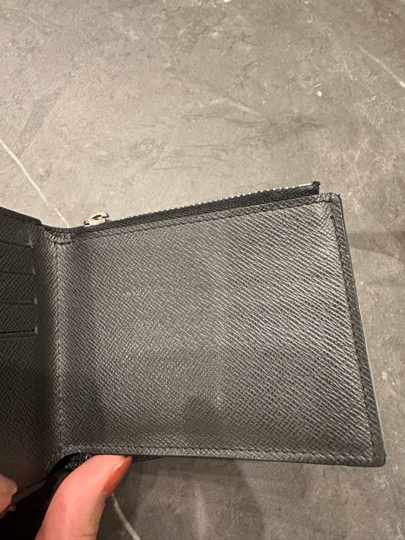 正規品　ルイヴィトン　ポルトフォイユ　アメリゴ　タイガ　二つ折り財布