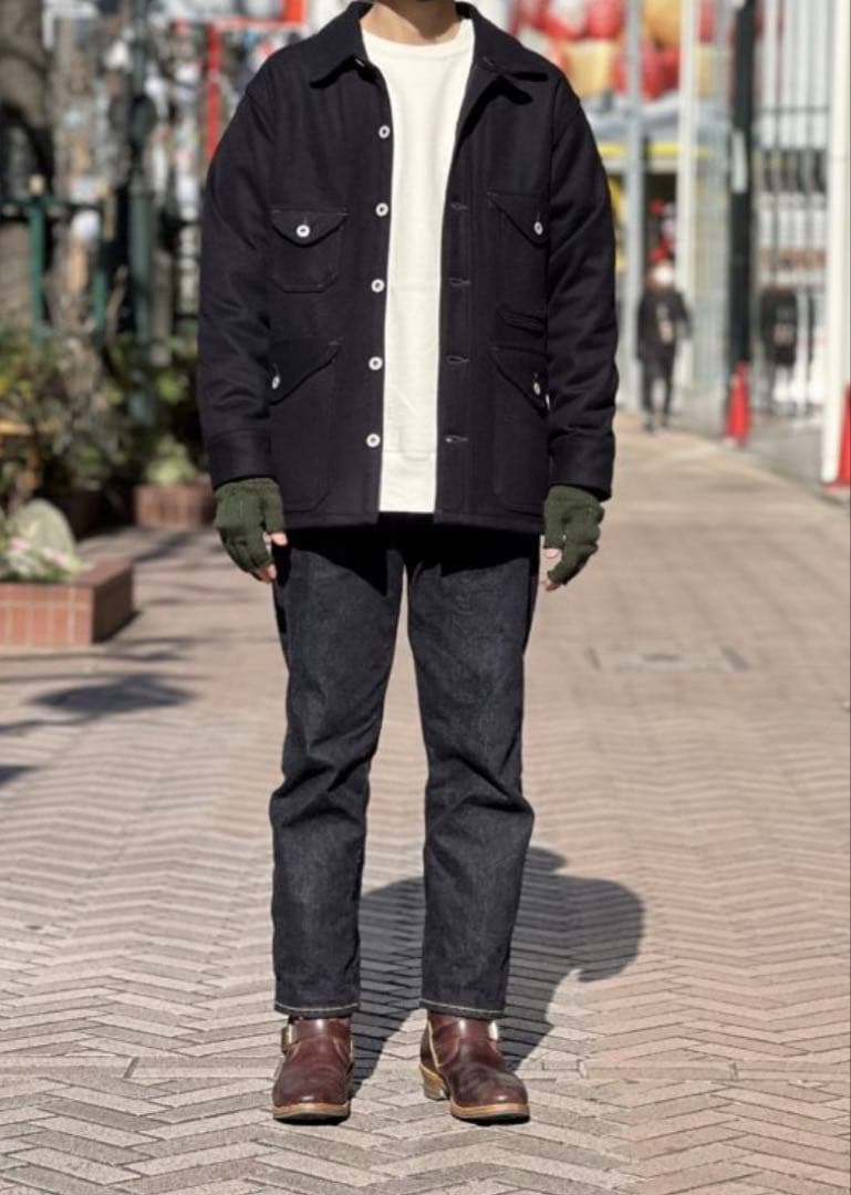 ポストオーバーオールズ CRUZER 5-R Wool Melton M 美品