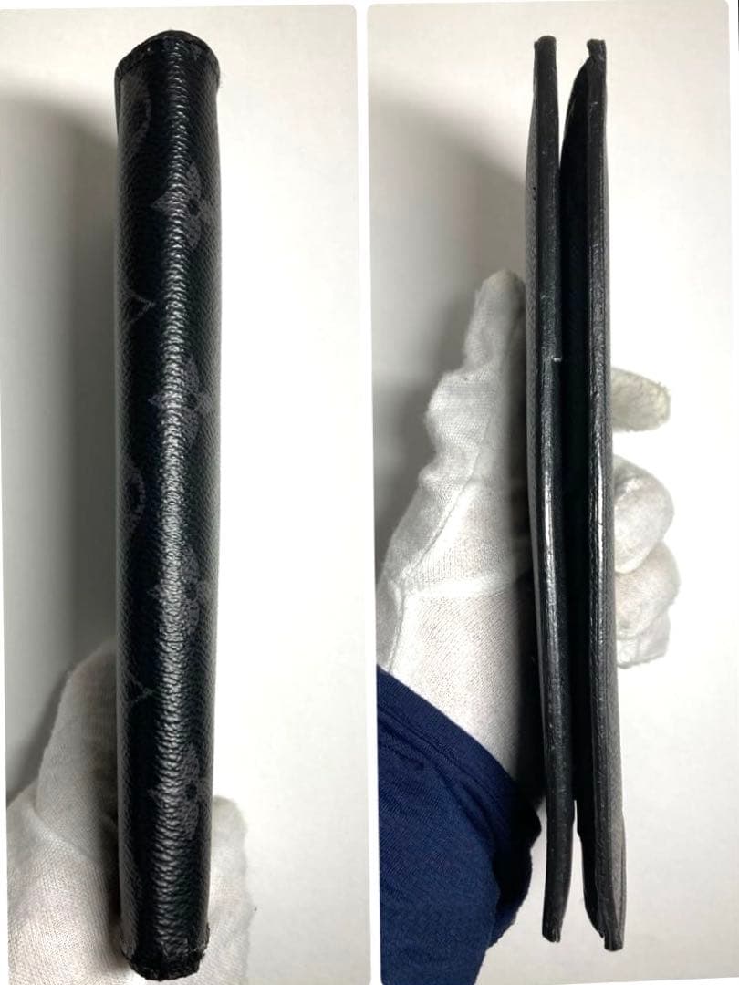 ルイヴィトン　モノグラム　エクリプス　ブラザ　二つ折り長財布　RFID内蔵