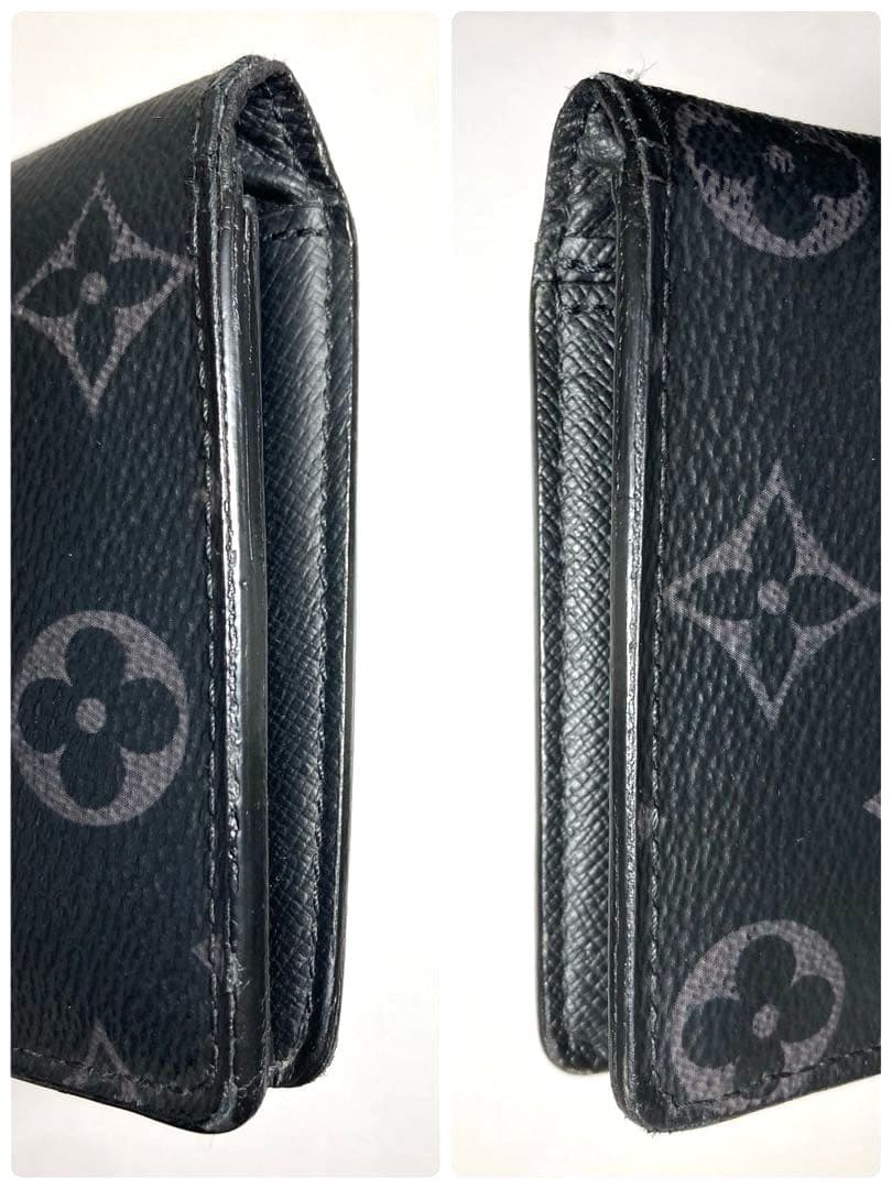ルイヴィトン　モノグラム　エクリプス　ブラザ　二つ折り長財布　RFID内蔵