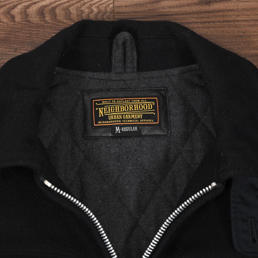 ネイバーフッド　ジップアップ　ウールジャケット　ブラック　Mサイズ