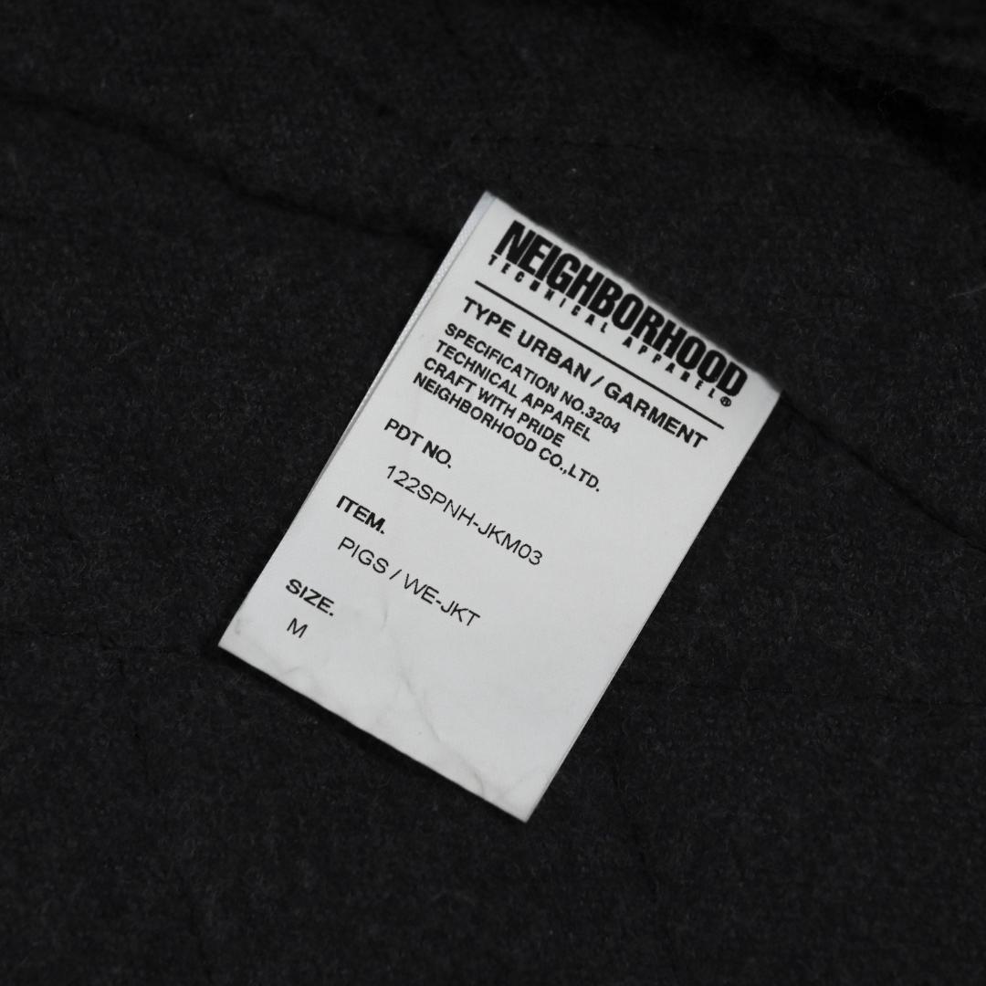 ネイバーフッド　ジップアップ　ウールジャケット　ブラック　Mサイズ