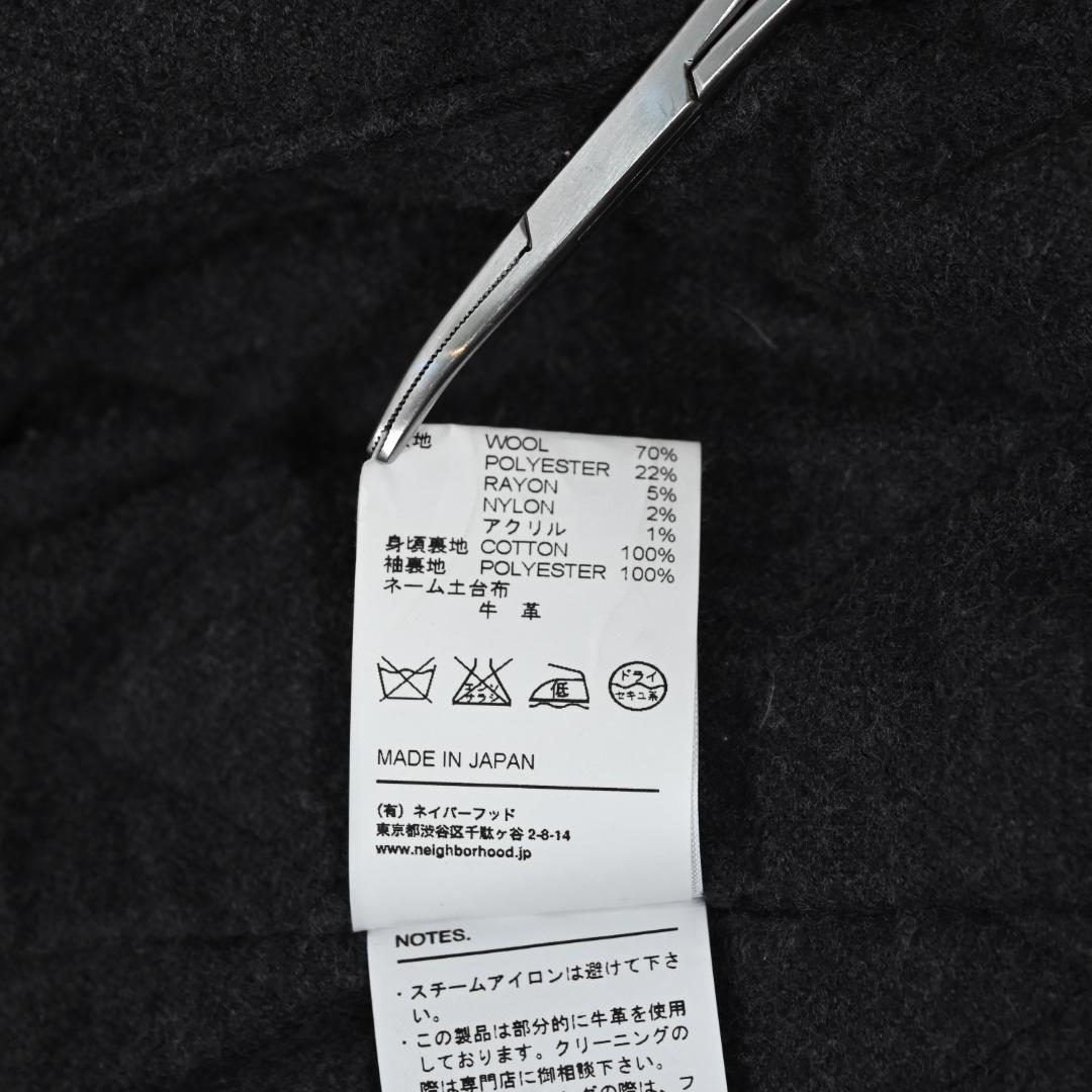 ネイバーフッド　ジップアップ　ウールジャケット　ブラック　Mサイズ