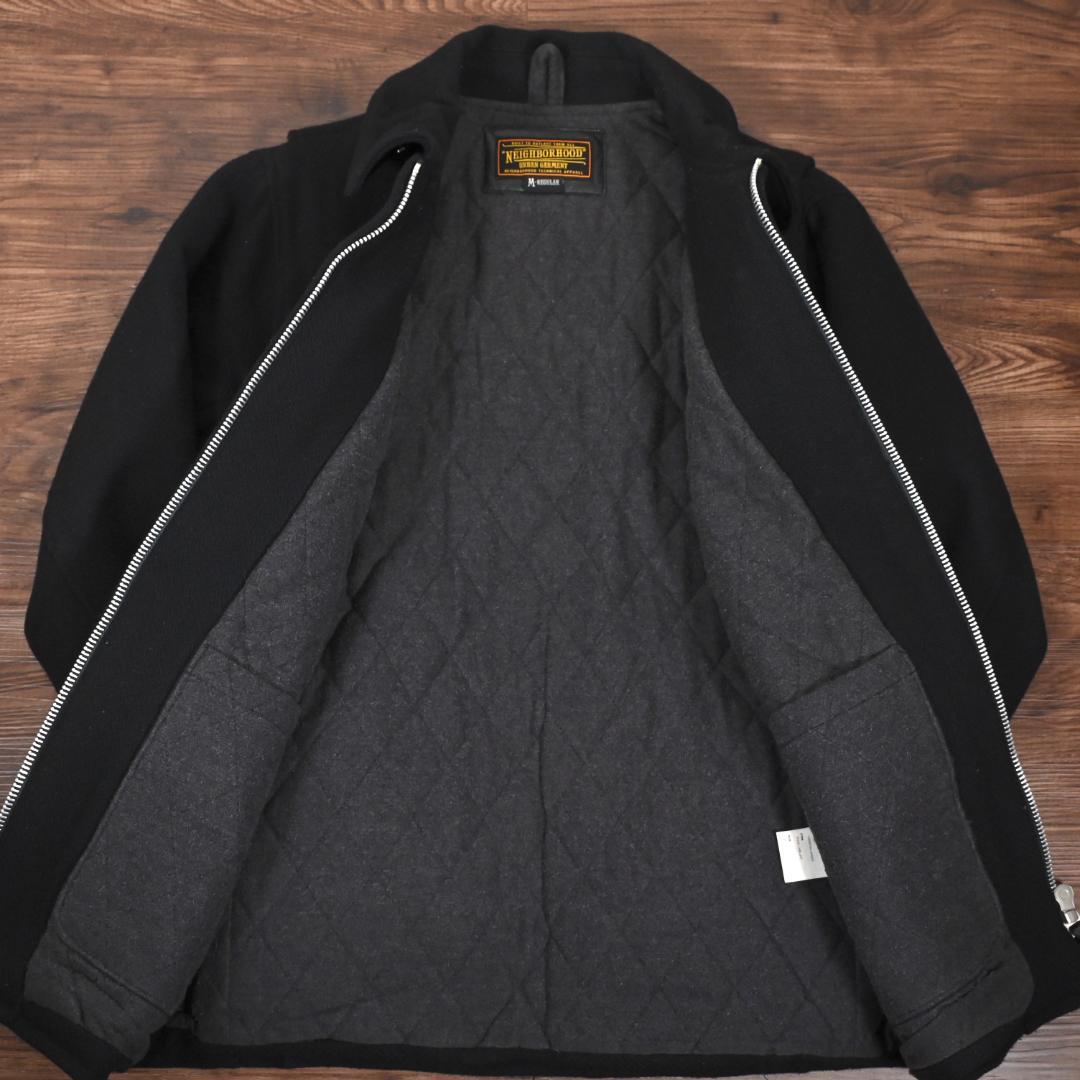 ネイバーフッド　ジップアップ　ウールジャケット　ブラック　Mサイズ
