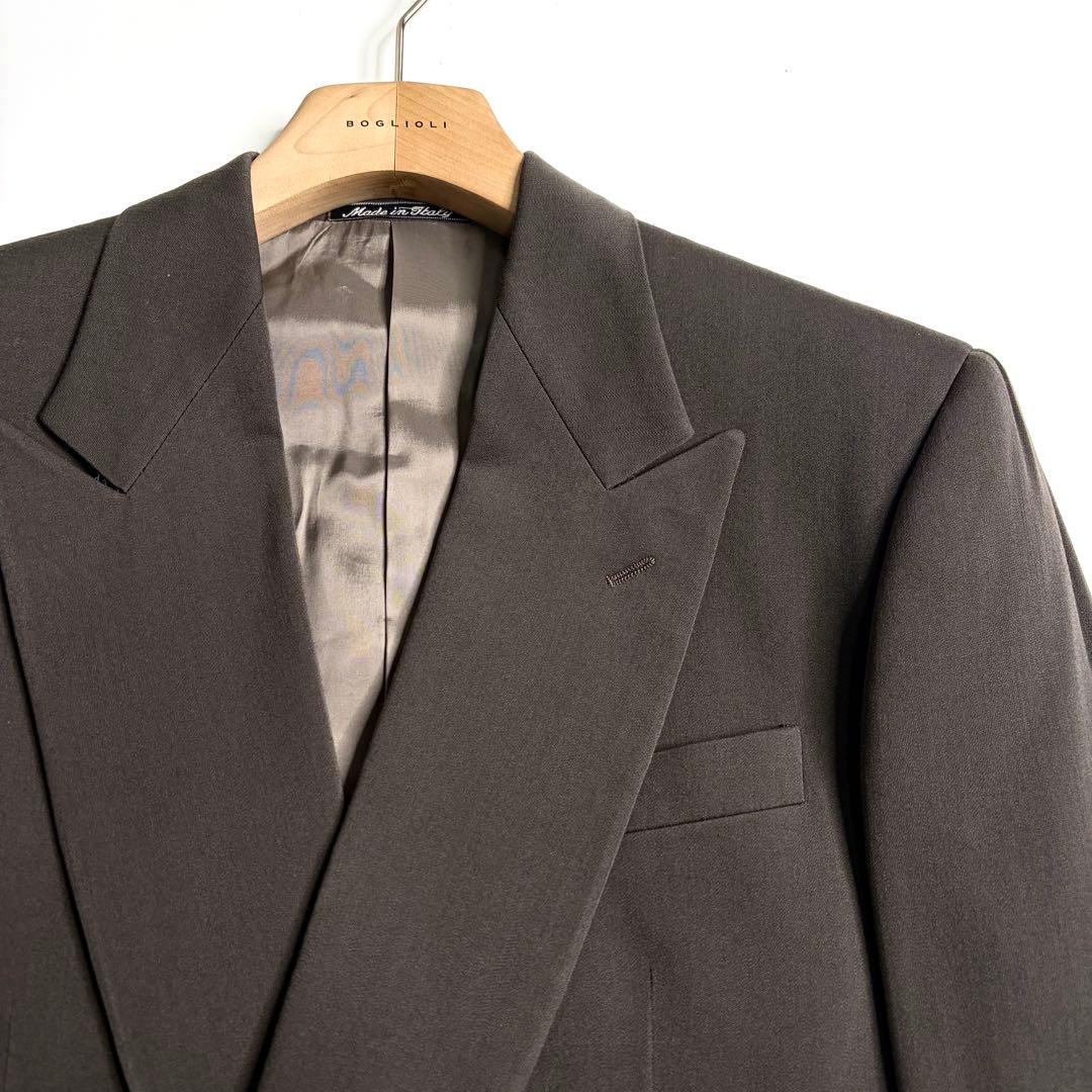 トレンド◇ヴィンテージ ジョルジオアルマーニ ダブル スーツ カーキグレー 希少