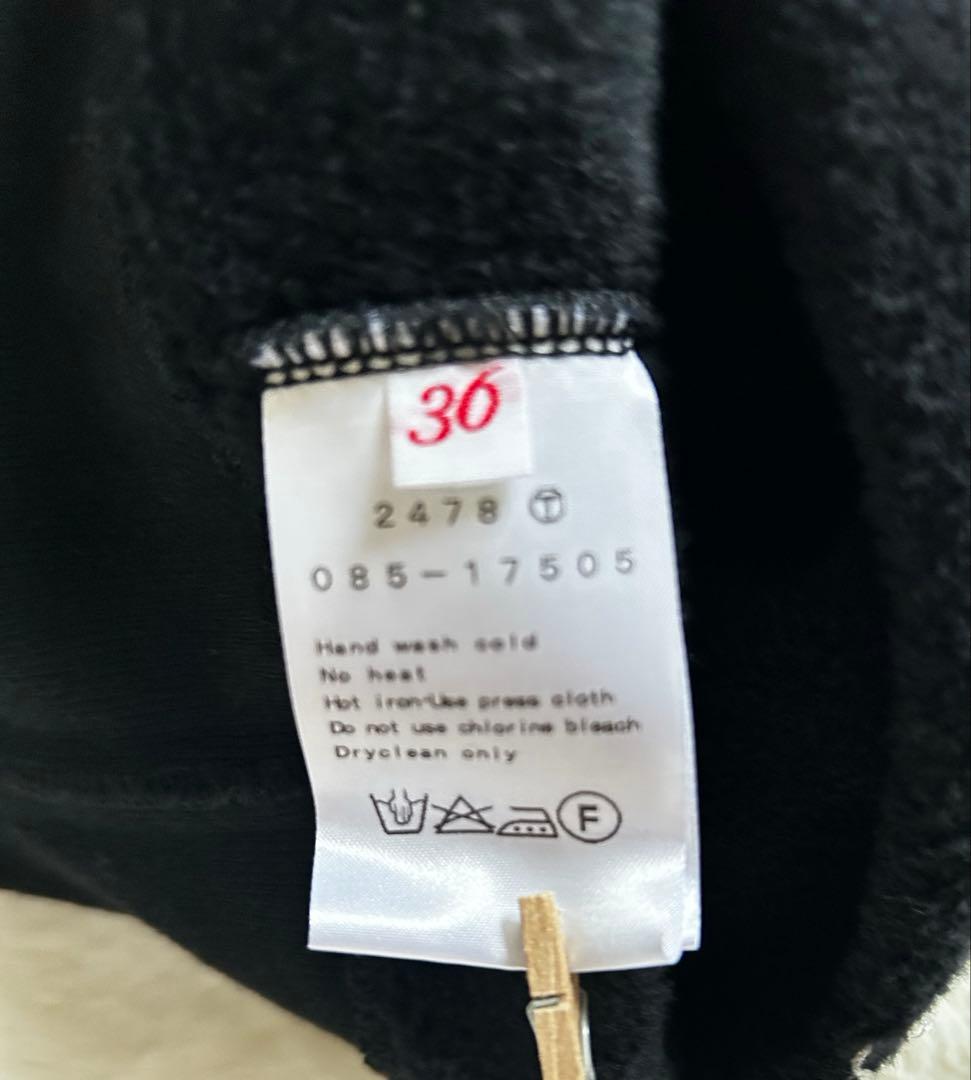 DRESSTERIORドレステリア裏起毛トレーナースウェットサイズSブラック