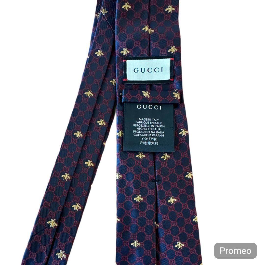 GUCCI ネイビー ネクタイ