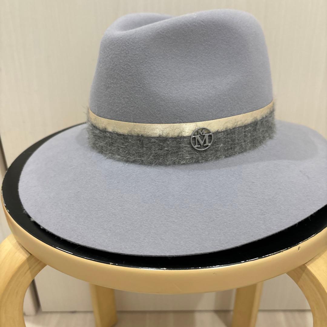 MAISON MICHEL グレー ウールハット M