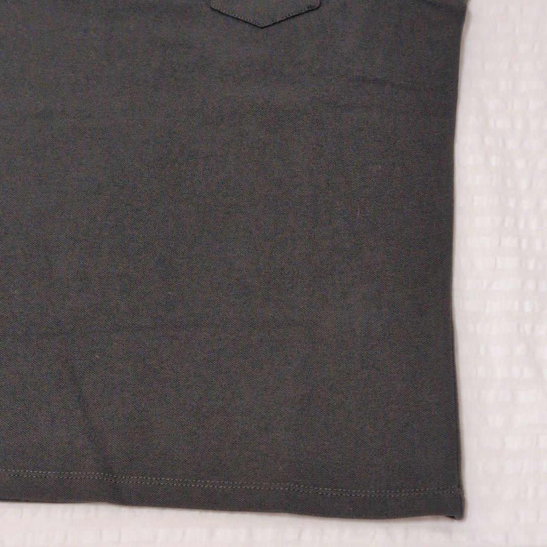 PRADA ノースリーブポロシャツ カーキ×ブラック　S