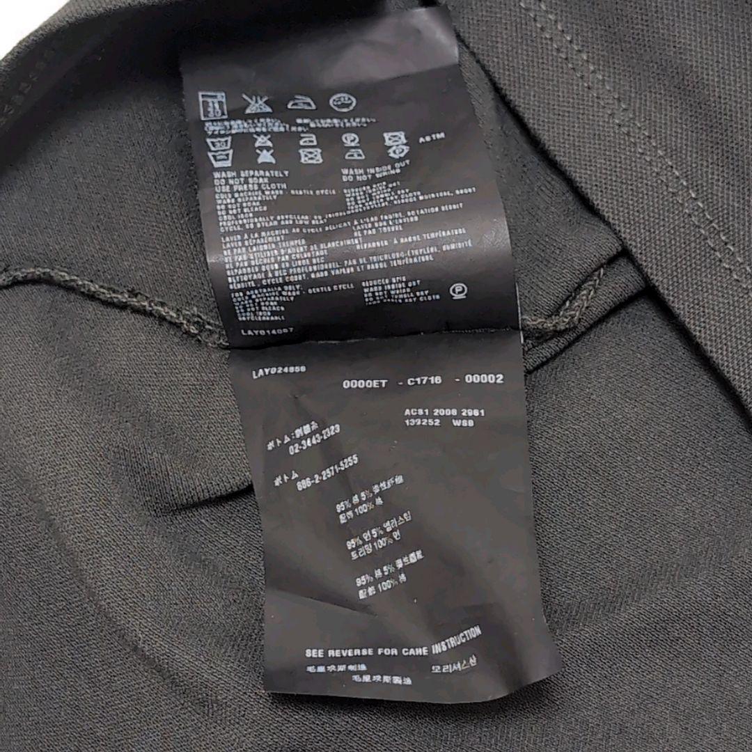 PRADA ノースリーブポロシャツ カーキ×ブラック　S