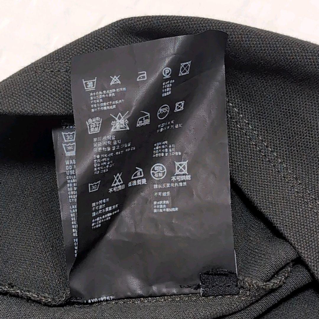 PRADA ノースリーブポロシャツ カーキ×ブラック　S