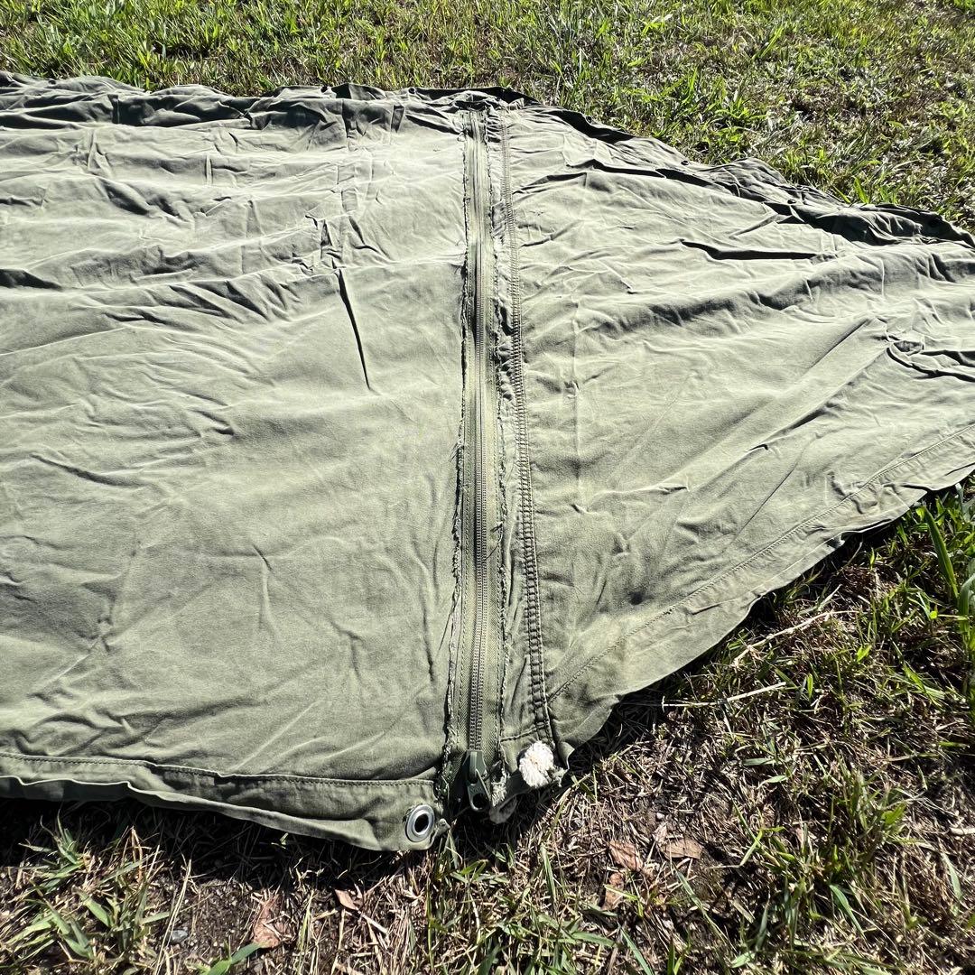 USパップテント YKKファスナー加工済み ポールセット