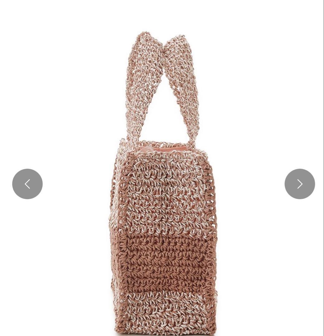 新品 柄編みロゴトートバッグ SNIDEL 完売品