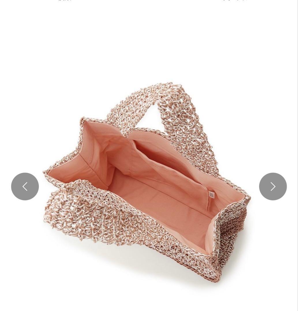 新品 柄編みロゴトートバッグ SNIDEL 完売品