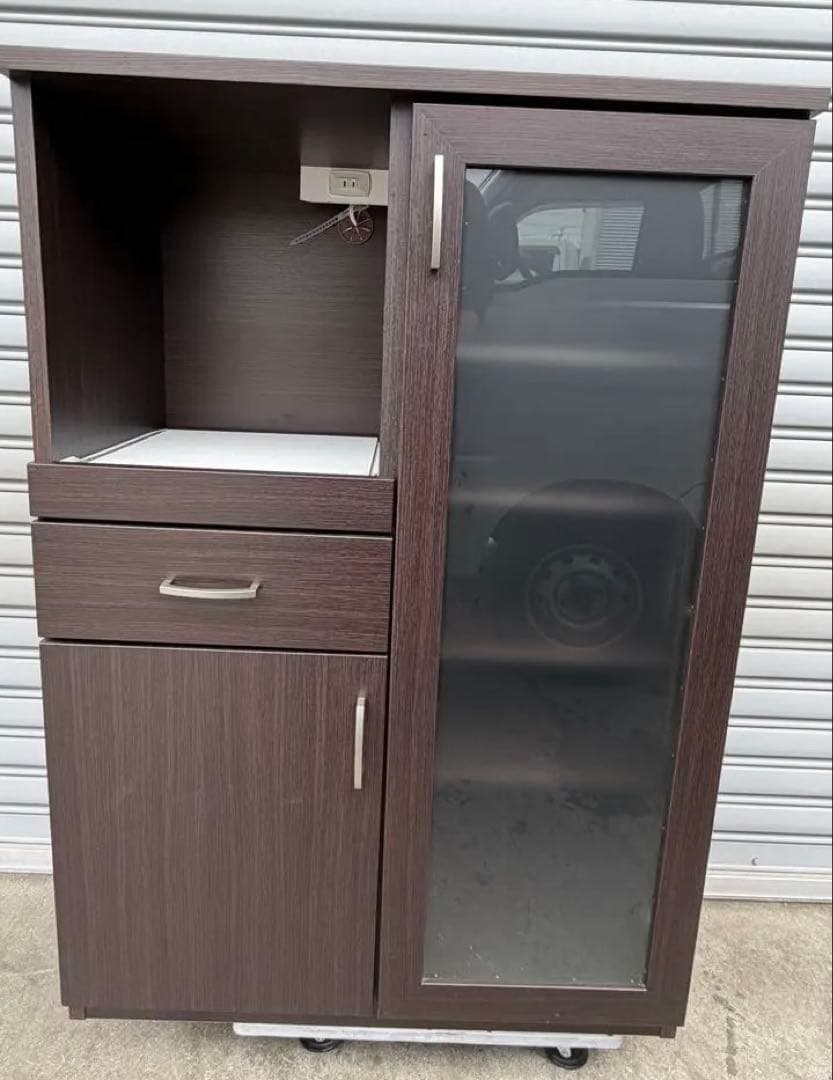 最終価格 ニトリ レンジボード ブラウン 茶色 横幅80cm