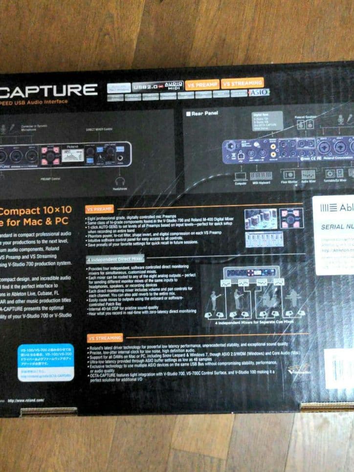 Roland OCTA-CAPTURE オーディオインターフェース