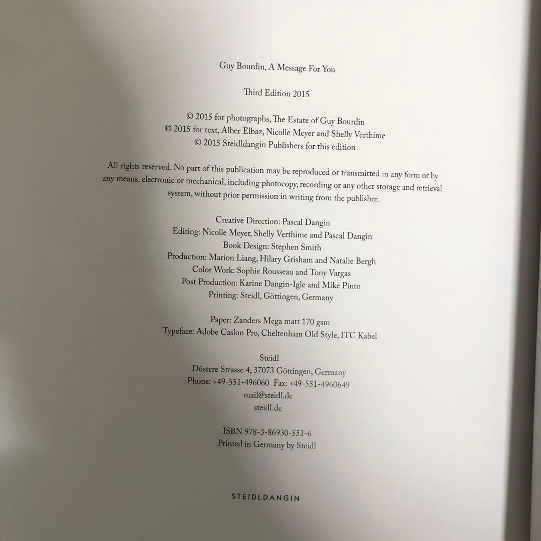 ギイ・ブルダン GUY BOURDIN: A MESSAGE FOR YOU洋書