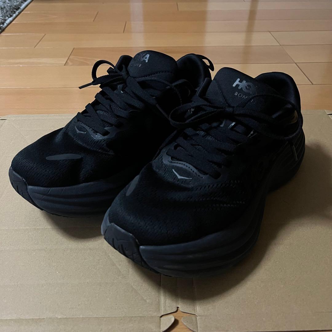 HOKA bondi8 24.5cm ブラック　ホカ　ボンダイ8