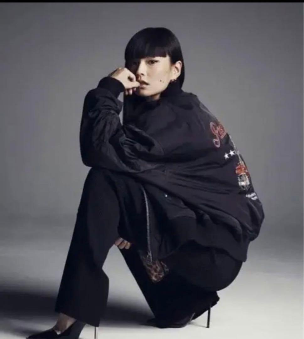 nanouniverse 西川ダウン　秋元梢　豹柄スタジャン