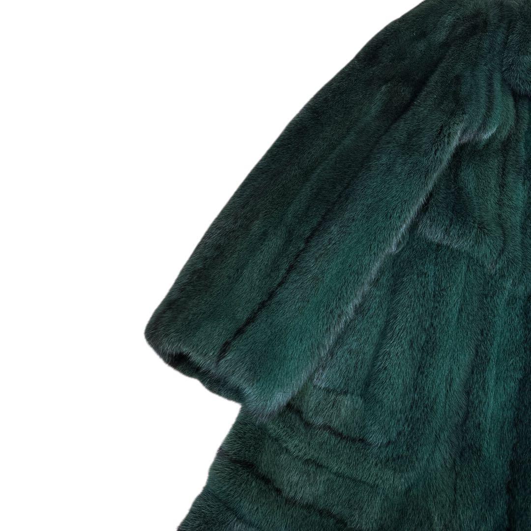 Christian Dior 染めクロスミンク デザインコート レディース