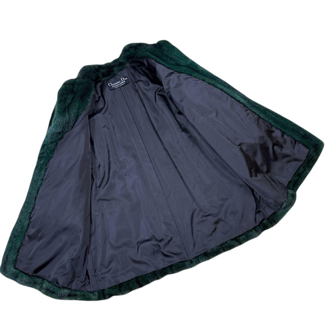 Christian Dior 染めクロスミンク デザインコート レディース