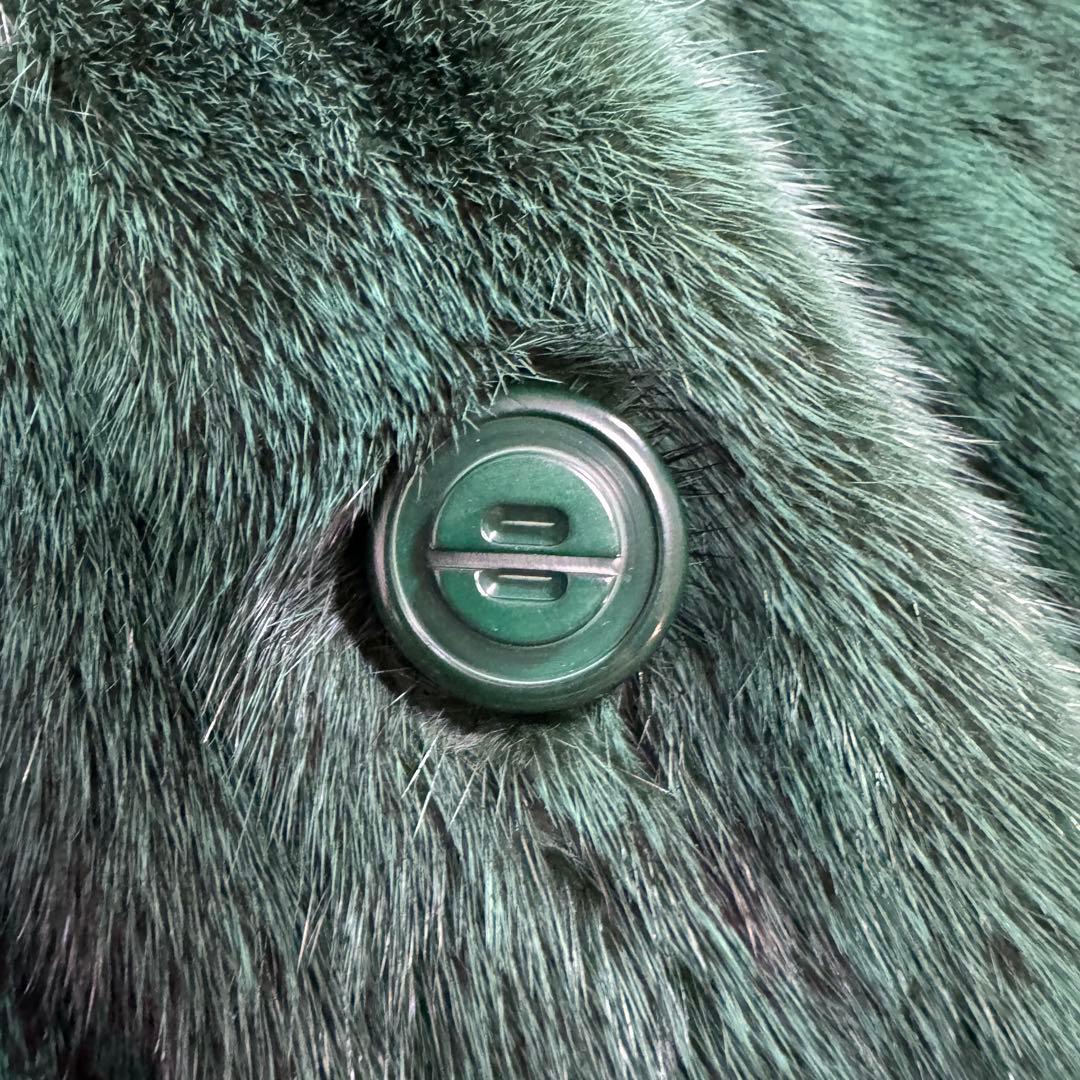 Christian Dior 染めクロスミンク デザインコート レディース