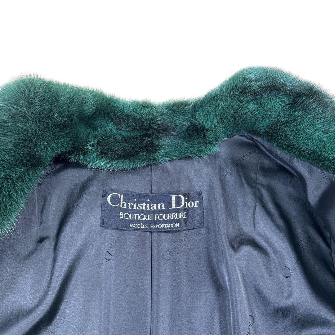 Christian Dior 染めクロスミンク デザインコート レディース