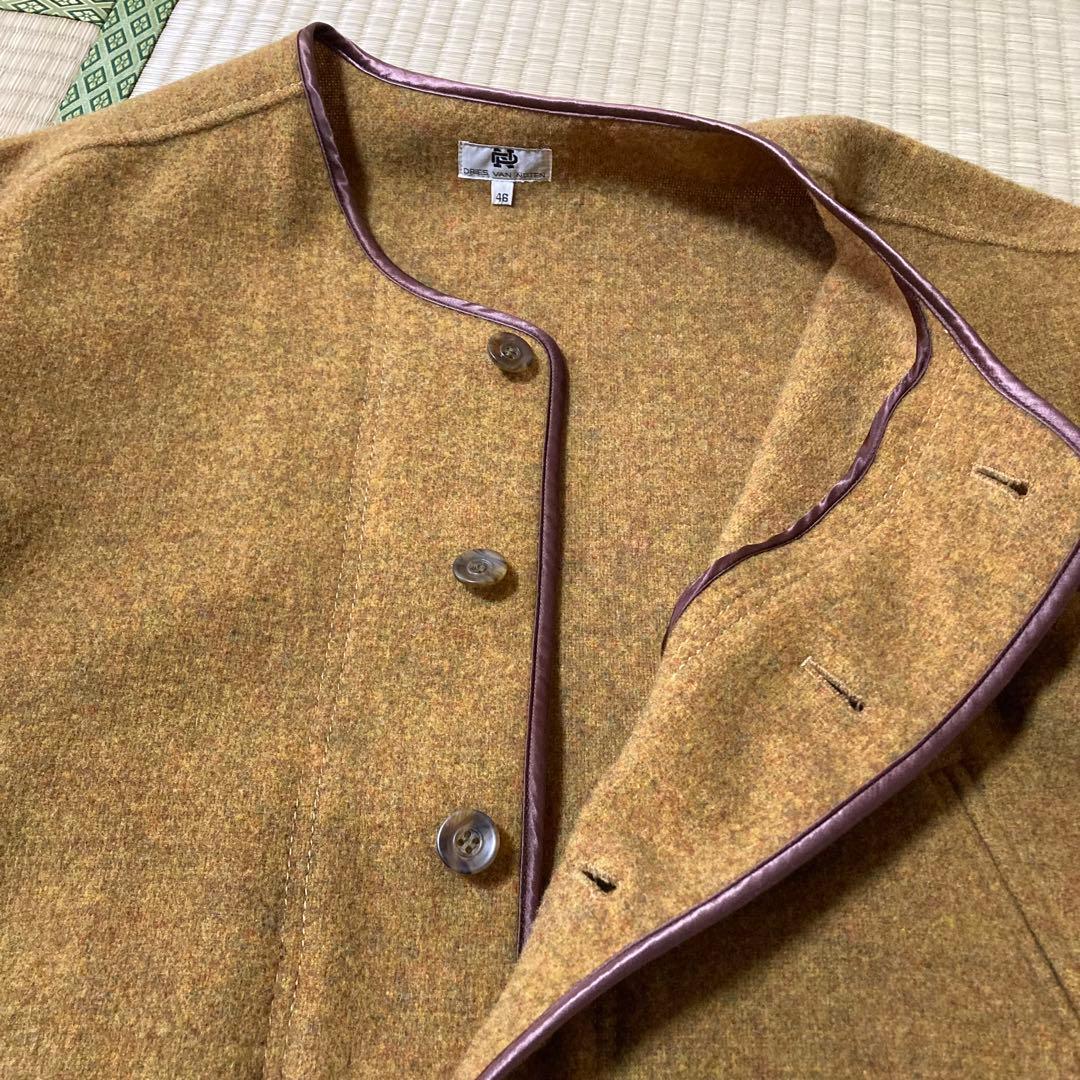 Dries van noten ノーカラージャケット　90s 初期　旧タグ