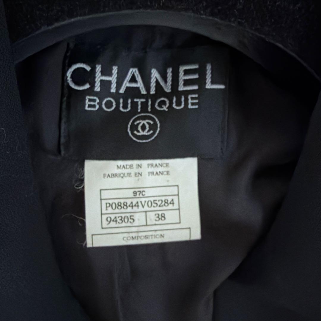 シャネル黒ジャケット　（ほとんど未使用❗️）ゆったりサイズ