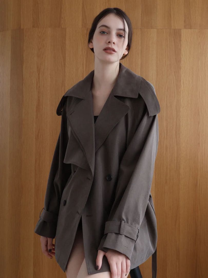 ジャケット・アウター celon moca classic short trench coat
