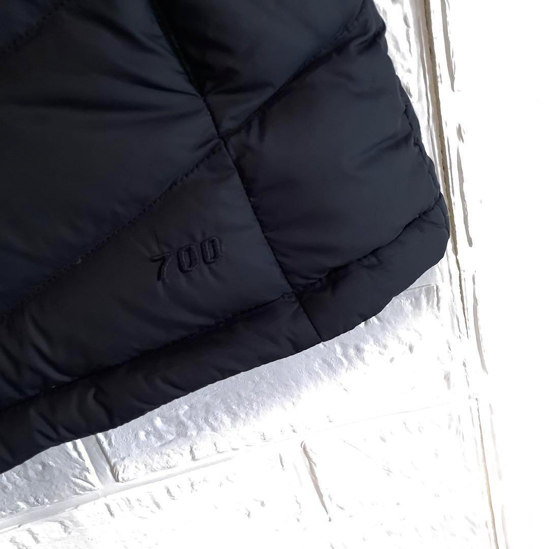 ○ノースフェイス ダウンベスト 700フィル 高品質 ブラック 黒 S〜M