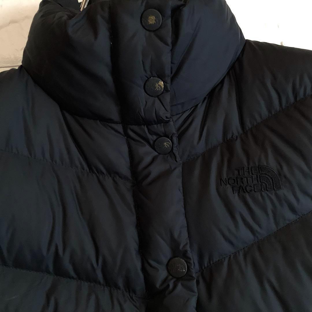 ○ノースフェイス ダウンベスト 700フィル 高品質 ブラック 黒 S〜M