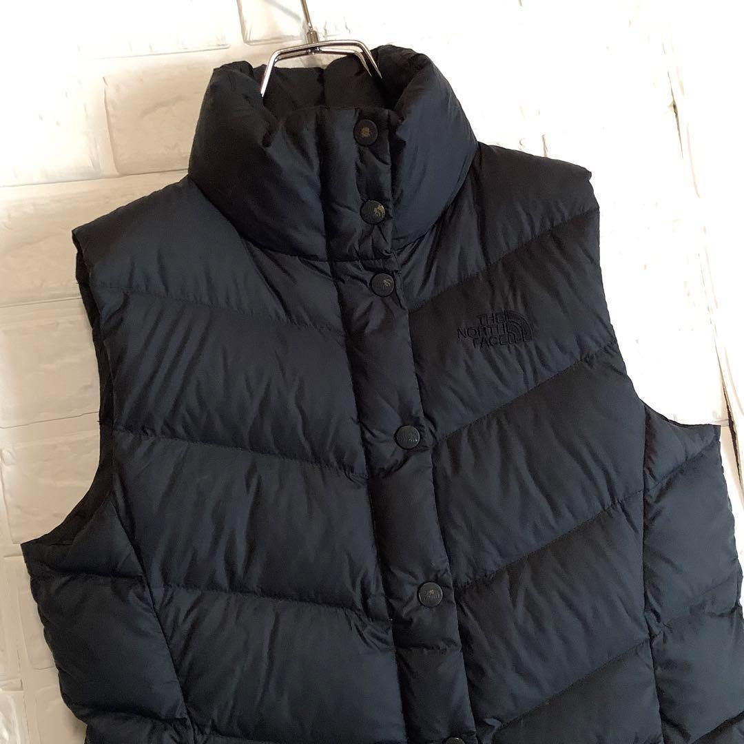 ○ノースフェイス ダウンベスト 700フィル 高品質 ブラック 黒 S〜M