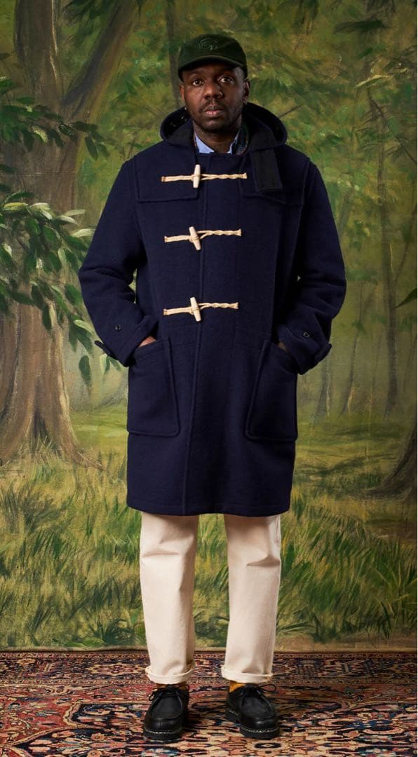 90's gloverall ダッフルコート ヘリンボーン moorbrook