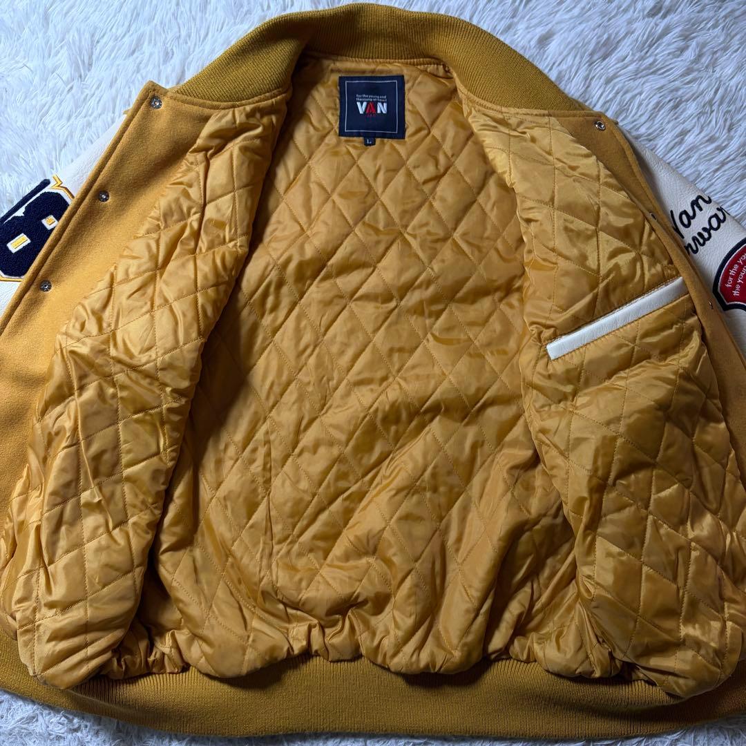 t*y様 美品■VAN JACKET スタジャン　フルデコ　袖レザー　ワッペン