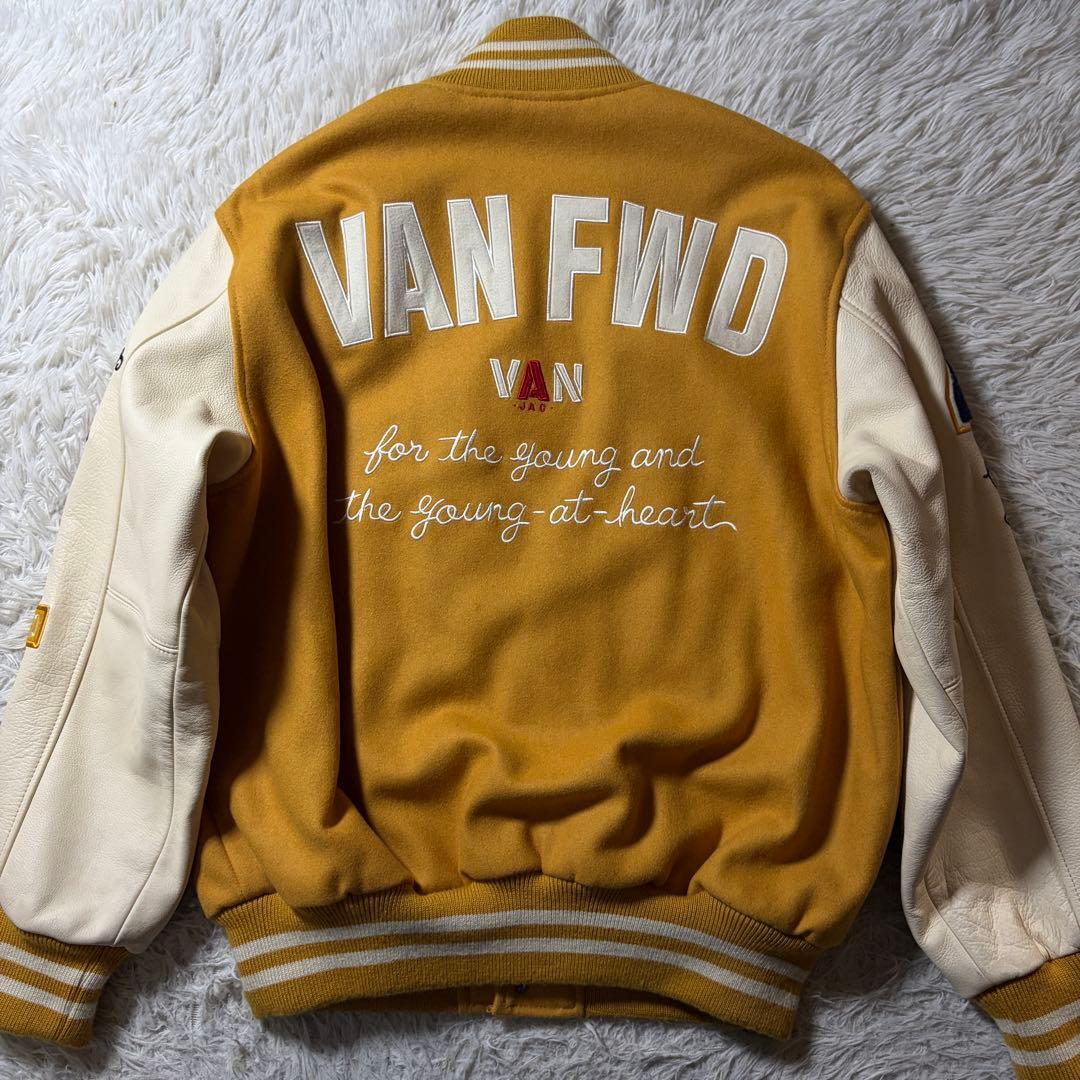 t*y様 美品■VAN JACKET スタジャン　フルデコ　袖レザー　ワッペン